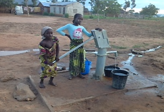 Water Borehole Construction at Kambari Mission Field - 2018