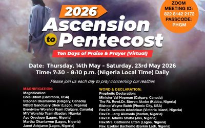 2026 Ascension to Pentecost (10 Days of Praise & Prayer  – Virtual)